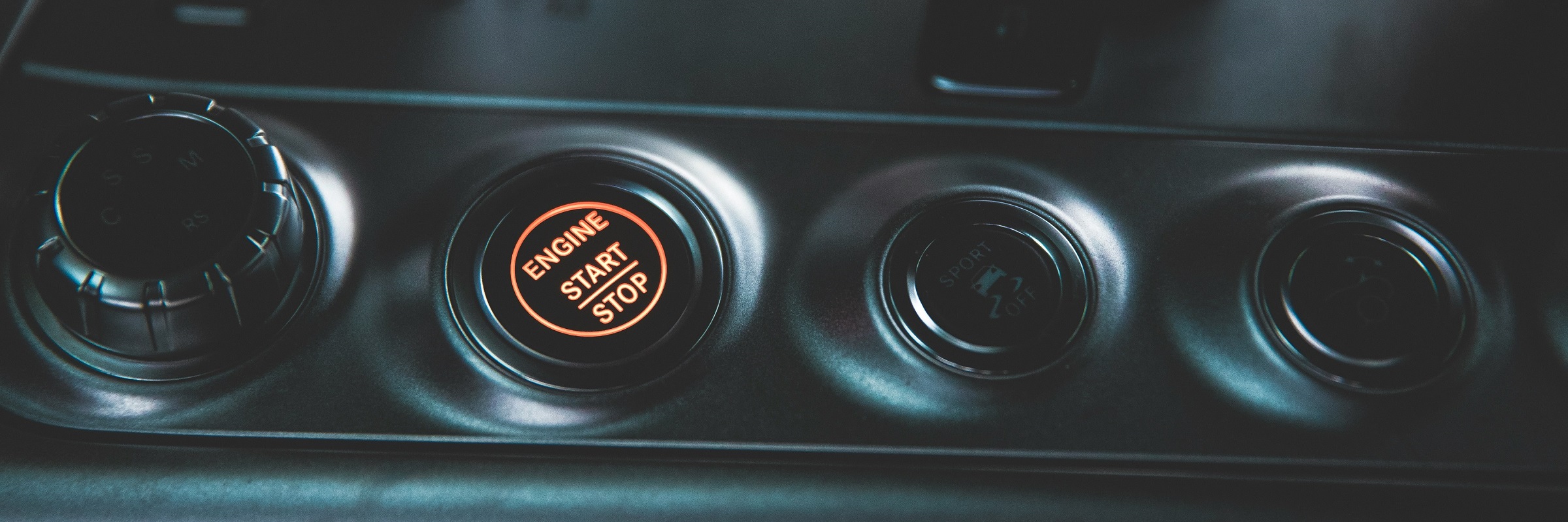 Mehrere Schaltknöpfe in einem Auto